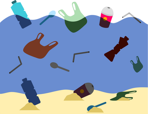 Plastic Waste at Sea